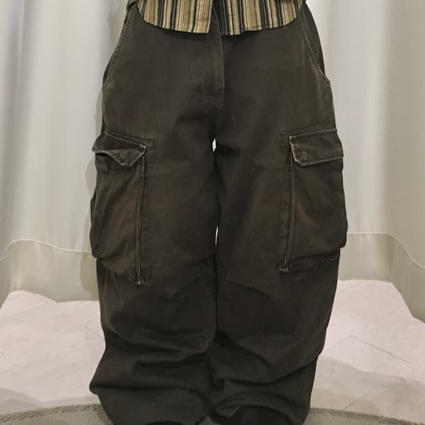 Denim lab Brown cargo pants