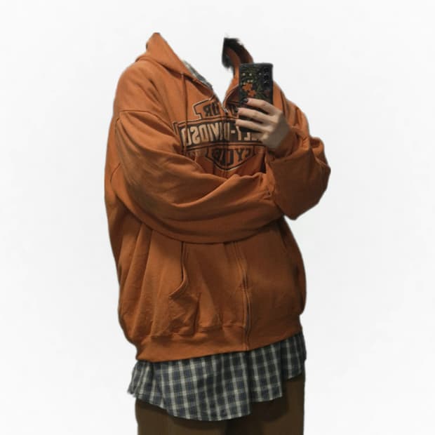 HD 할리데이빈스 전ㆍ후면 프린팅 후드집업 XL