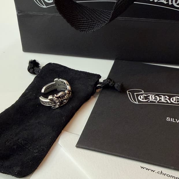 크롬하츠 더블대거오픈링 파베다이아