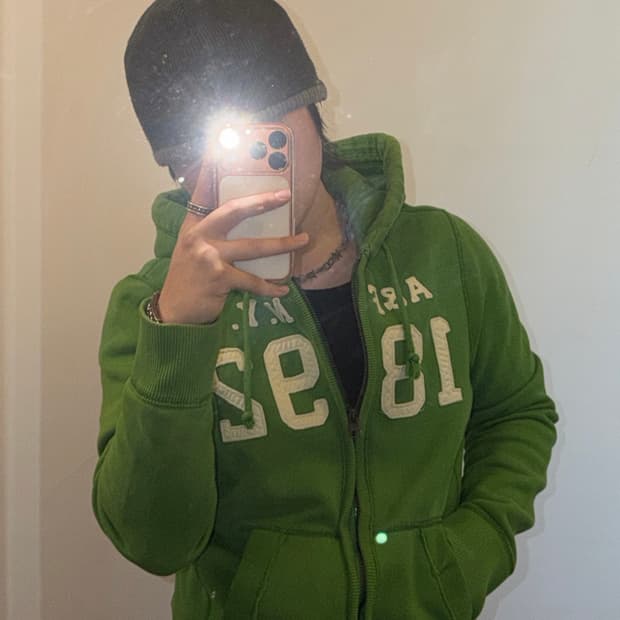 아베크롬비 말차 후드집업