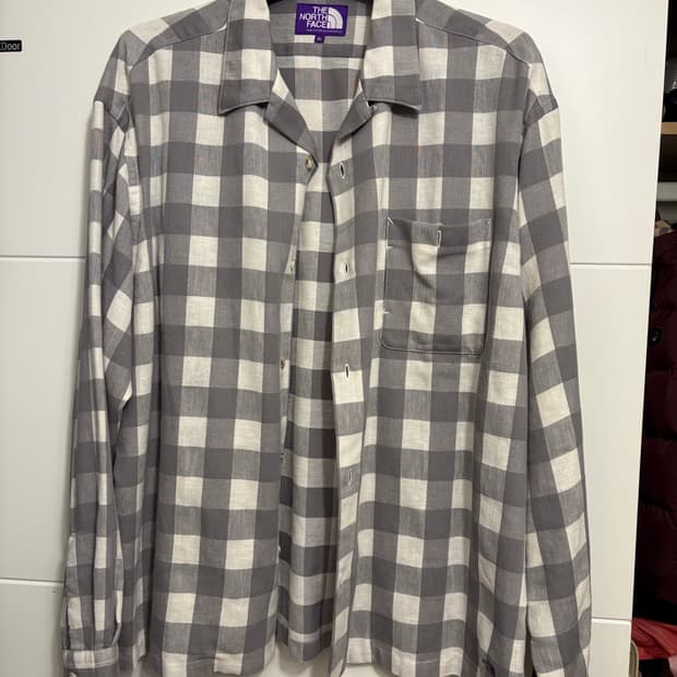 노스페이스 퍼플라벨 체크보드 셔츠