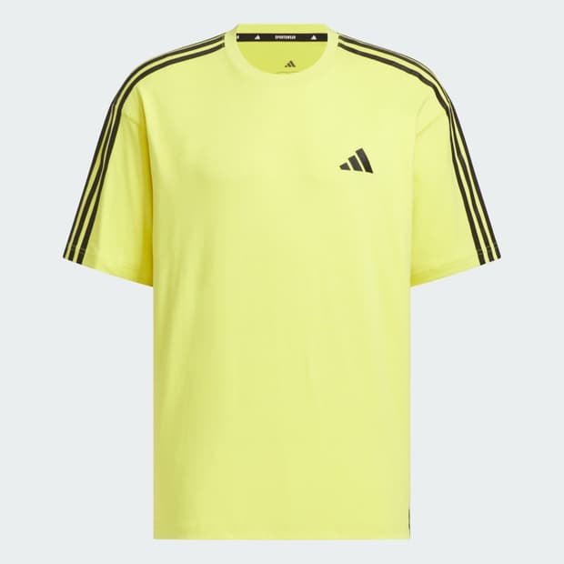 아디다스 에센셜 쓰리스트라이프 티