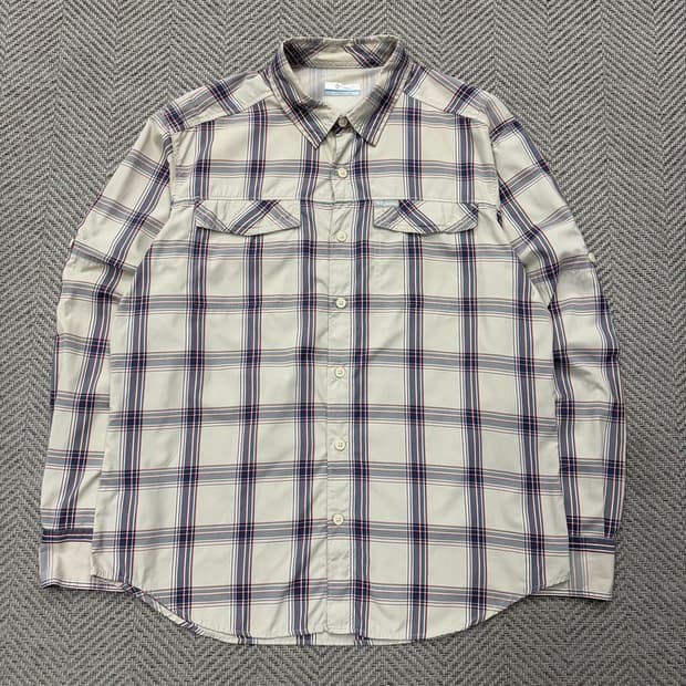 컬럼비아 체크 셔츠 v2681