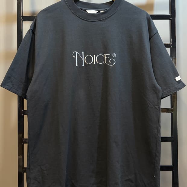 [XL] 노이스 NOICE 블랙 로고 자수 오버사이즈 티셔츠 3.5