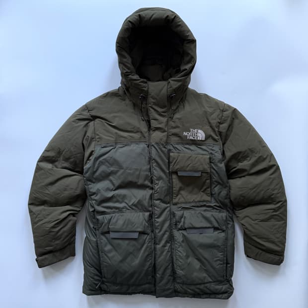 노스페이스 700 폴라 다운패딩 카키 