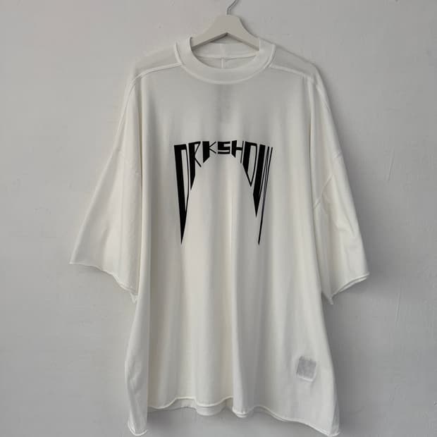 릭오웬스 DRKSHDW Tommy 오버핏 반팔 화이트