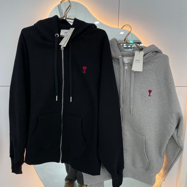 [정품] [새상품] 아미 스몰하트 후드집업 남여공용