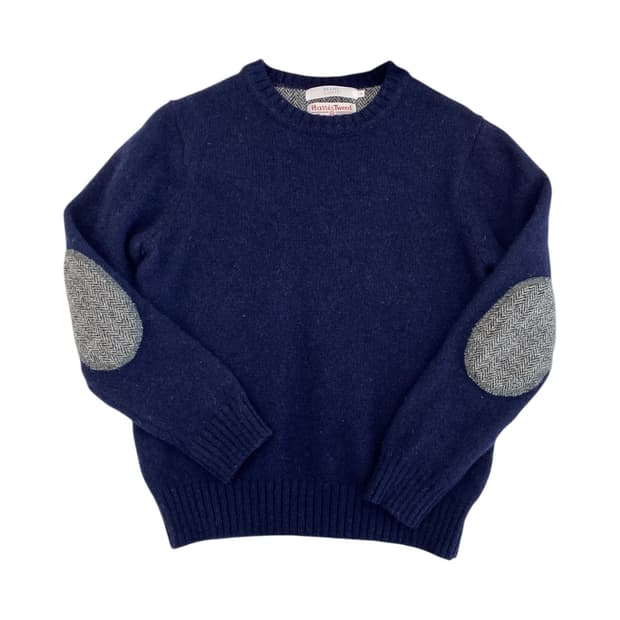 빔즈 라이트 X 헤리스 트위드 패치 스웨터