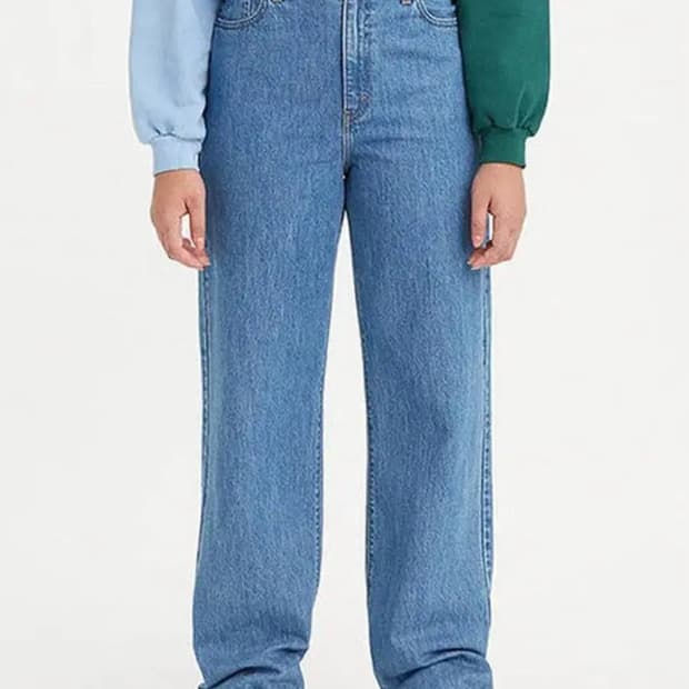 리바이스 하이웨스트 스트레이트 청바지 진 26 대드진 로우프로진