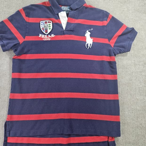 폴로 랄프로렌 빅포니 PRLAC 크레스트 스트라이프 카라티