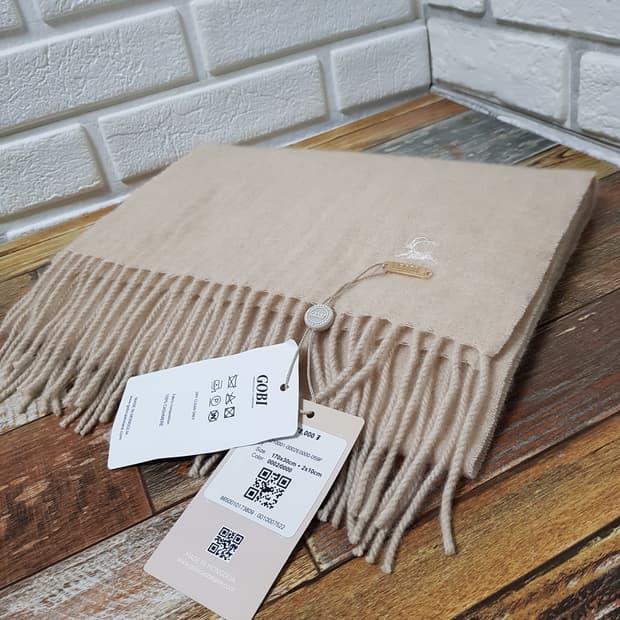 [정품/새상품] 고비 캐시미어머플러 베이지