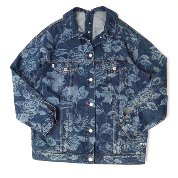 MSGM 21fw 2way 플로랄 데님자켓