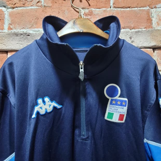 98/00 이태리 빈티지 카파 이탈리아 국대 3성 트래이닝 셔츠