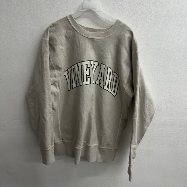 반스아웃피터스 빈티지 레터링 스웻 셔츠 M