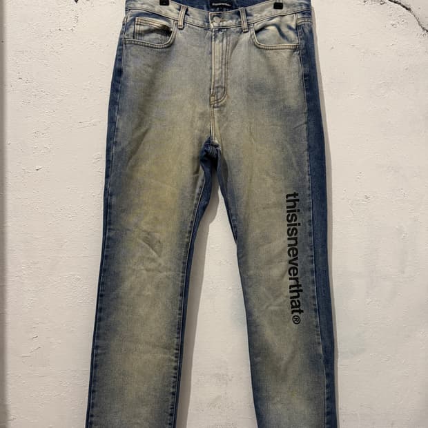 thisisneverthat 빈티지 투페이스 워싱 데님팬츠