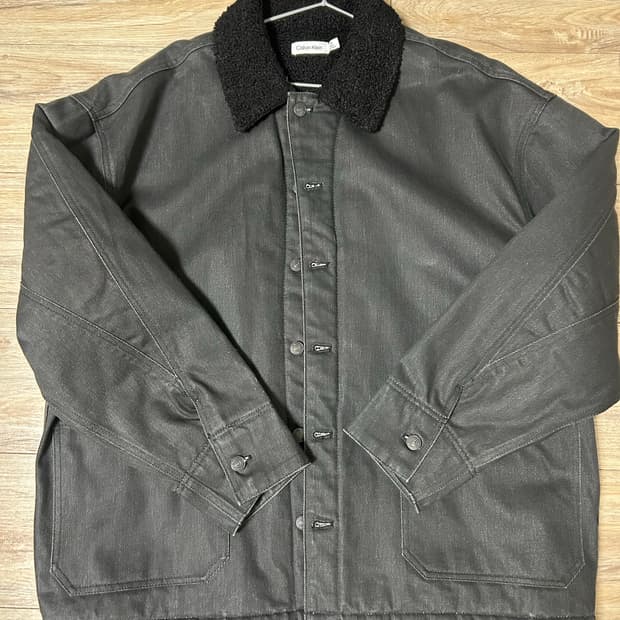 캘빈클라인 쉐르파 칼라 자켓