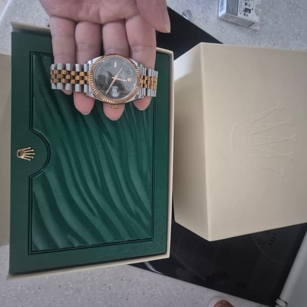 롤렉스 윔블던 로즈콜드 콤비