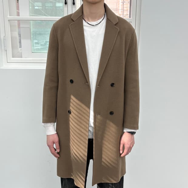 타임 옴므 캐시미어 더블 코트 