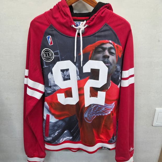 빈티지 포스트게임 투팍 프린팅 92 프린팅 후드티 xl