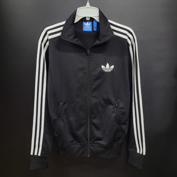 아디다스 불꽃 파이어버드 검흰 트랙탑 져지 