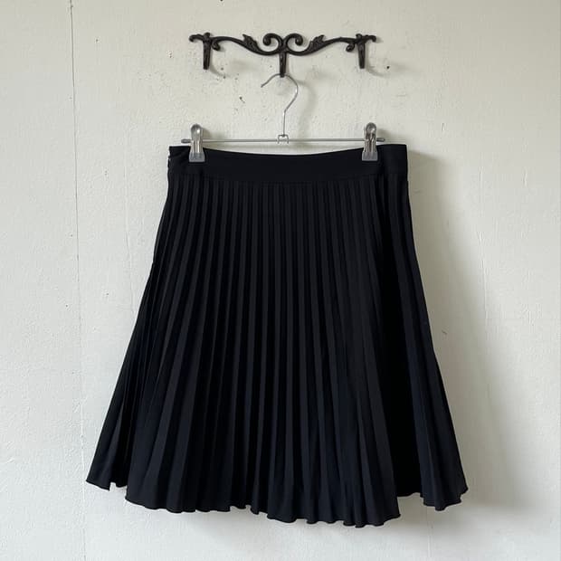 Japan vtg 플리츠 블랙 스커트