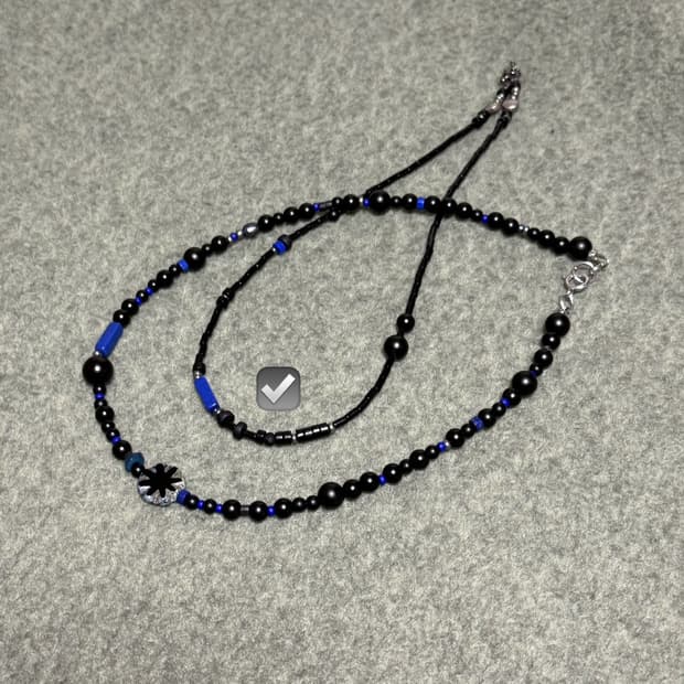 [rrrocnoc] ropnyx 블랙 오닉스 원석 목걸이