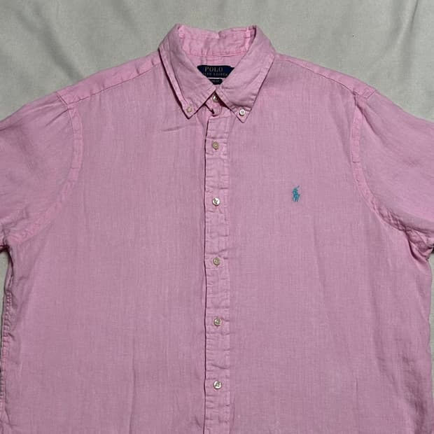 XL 폴로랄프로렌 클래식핏 핑크 반팔 셔츠
