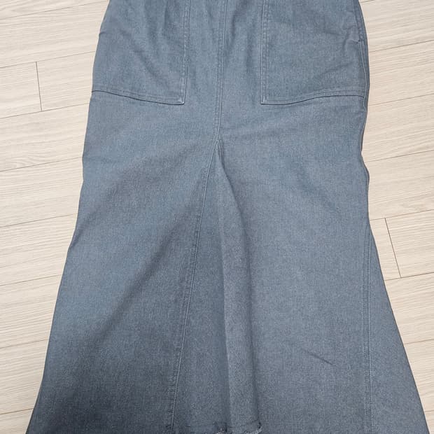 타임 데님 롱치마