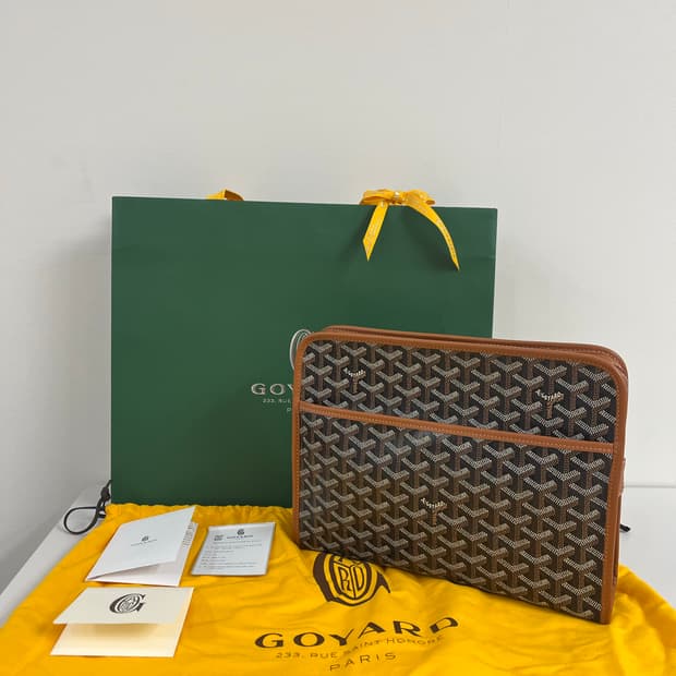 [상태최상/풀구성] 고야드 쥬방스 gm 클러치백 블랙탄