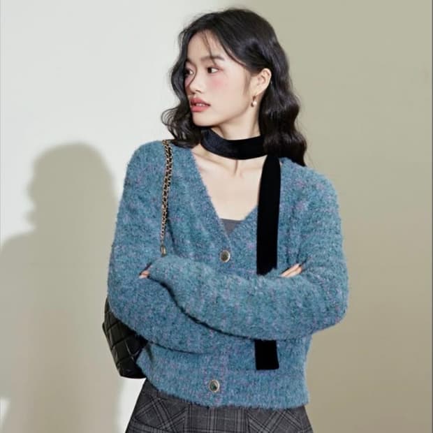 23fw KUOSE 부클 팝 가디건