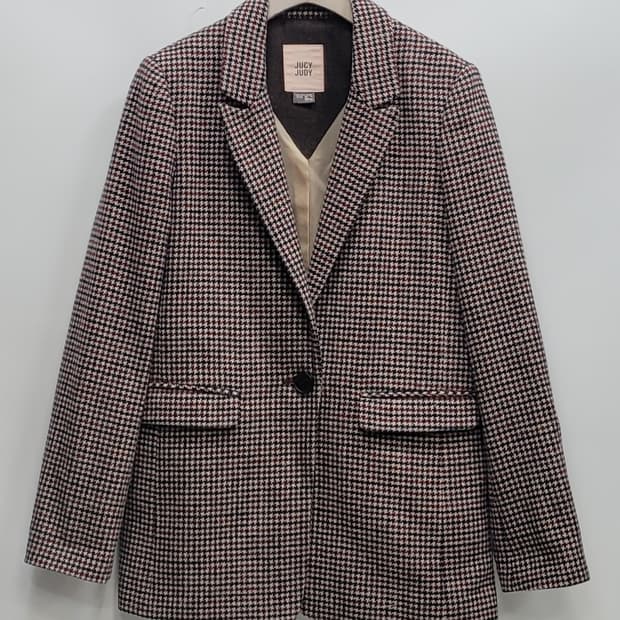 JUCYJUDY 쥬시쥬디 체크 싱글 자켓 / 여 85