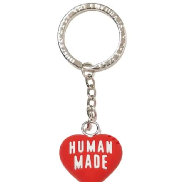 휴먼메이드 하트 키링 레드