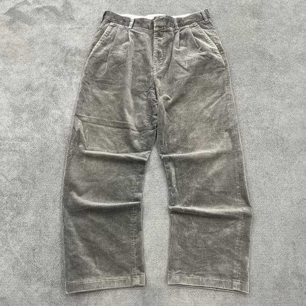 34 입생로랑 뿌르옴므 그레이 코듀로이 팬츠