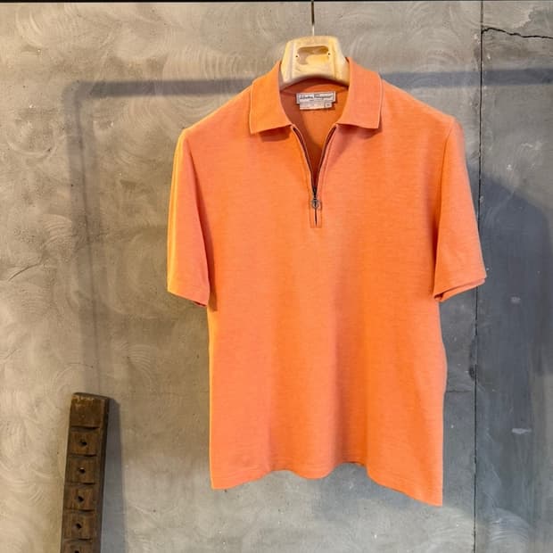 페레가모 클래식 짚업PK티셔츠 남성100