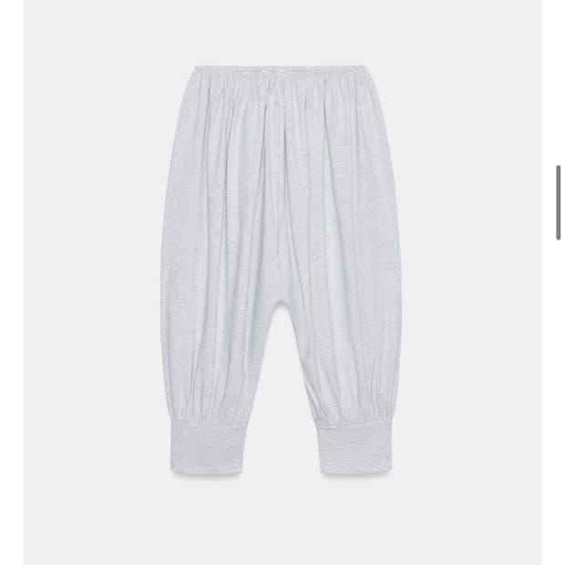ZARA 자라 크롭 벌룬 카프리 하렘팬츠 그레이 1026 183 80