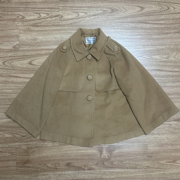 빈티지 라떼 브라운 케이프 망토 코트 히메갸루 로걀 사와코 너에게닿기를