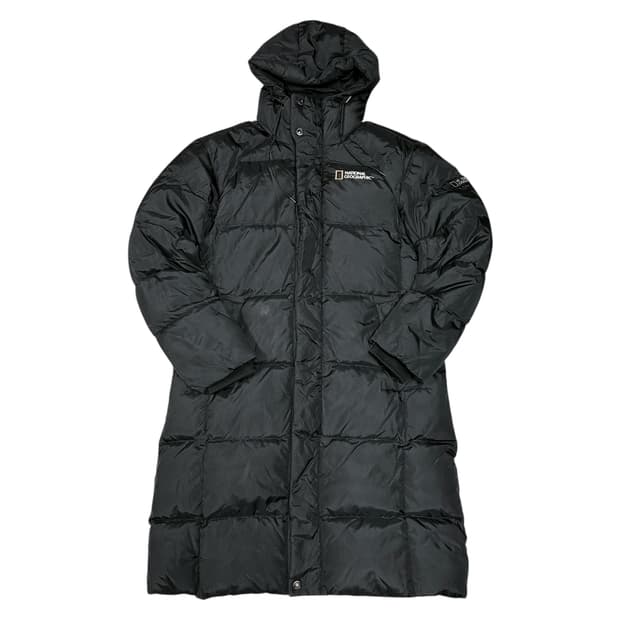 ✨ (바배) 내셔널 지오그래픽 덕다운 블랙 롱패딩 