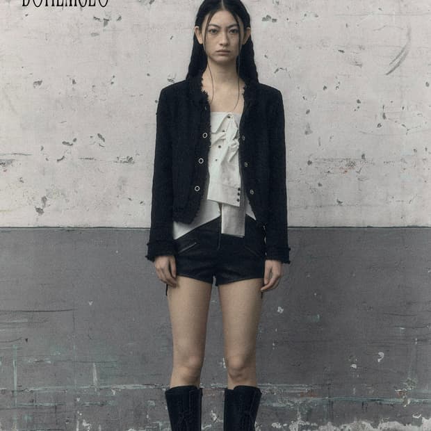 ROUGH ROUND TWEED JACKET