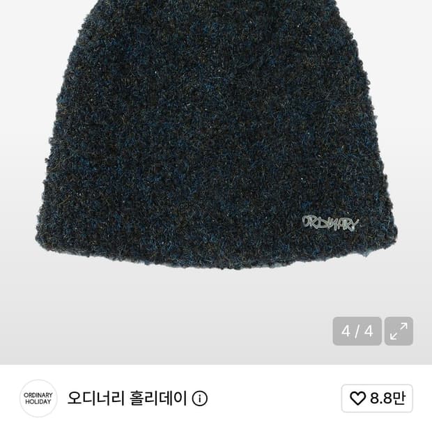 오디너리 홀리데이 ordinary hiliday 비니