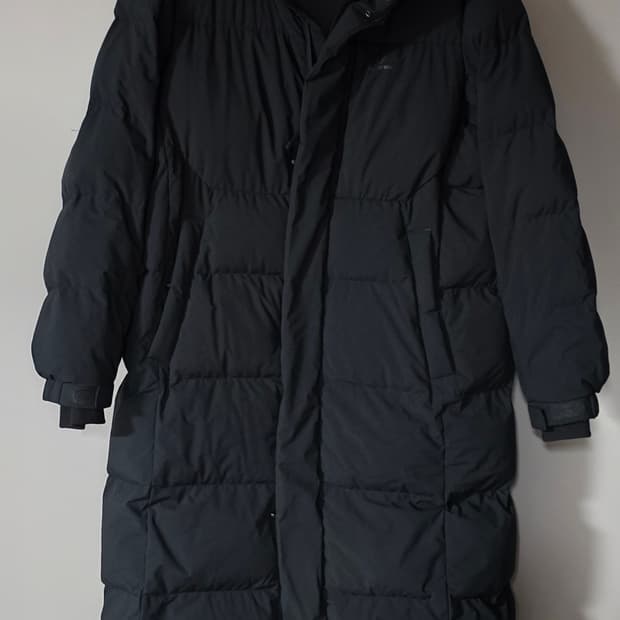 블랙야크 남자 덕다운 롱패딩. 싸이즈105. 
