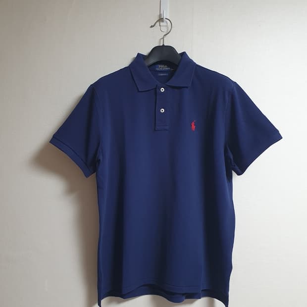 폴로랄프로렌 여성 클래식핏 반팔 카라티 네이비 L