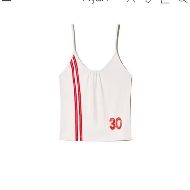 기준 kijun line tank top ivory m