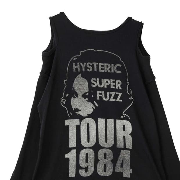 히스테릭 글래머 투어 1984 풀오버 블랙 긴팔 티셔츠