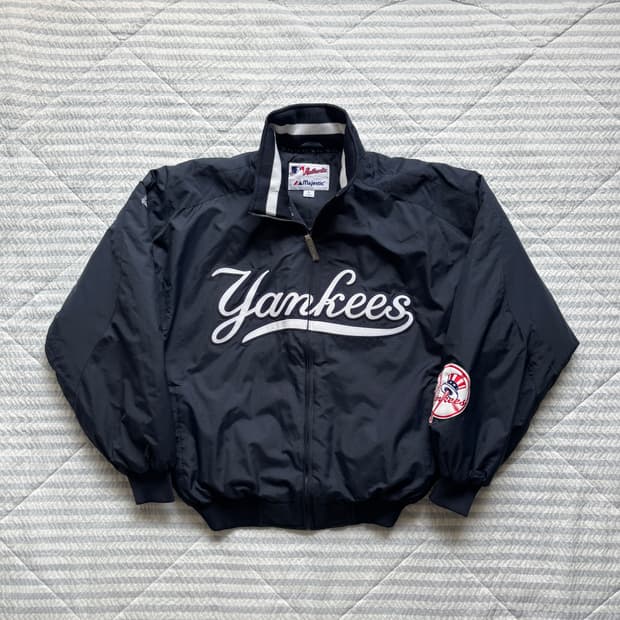 90s 빈티지 마제스틱 양키스 덕아웃 자켓