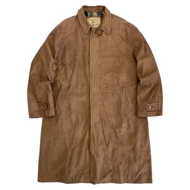 90's 쉐비뇽 나파 레더 롱 코트