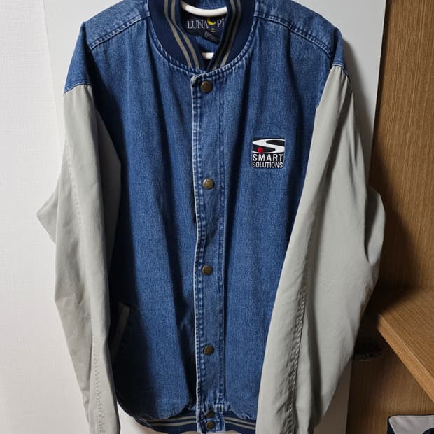 [XL]루나 피어 데님 바시티 자켓