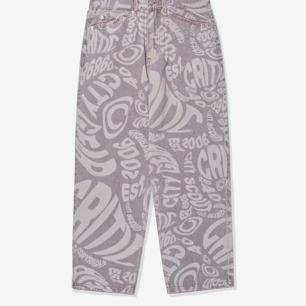 크리틱 레이져 로고 데님