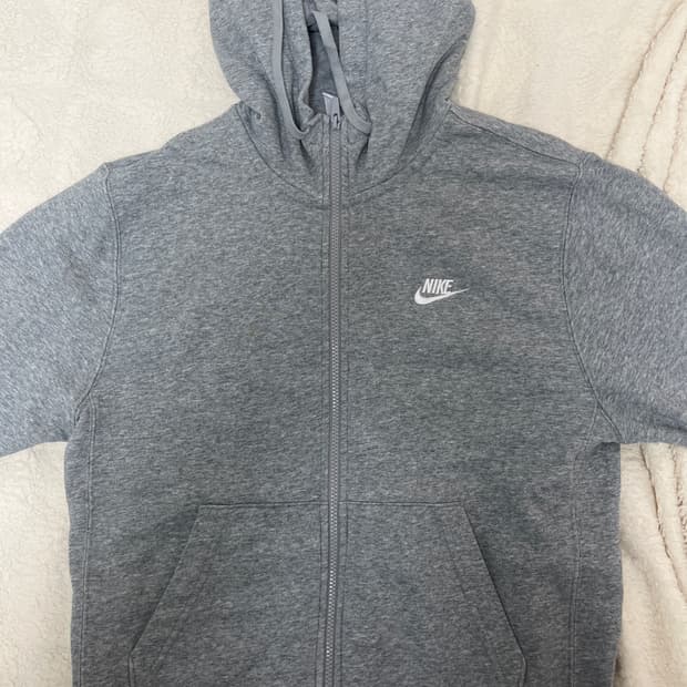 나이키 후드집업 그레이 M
