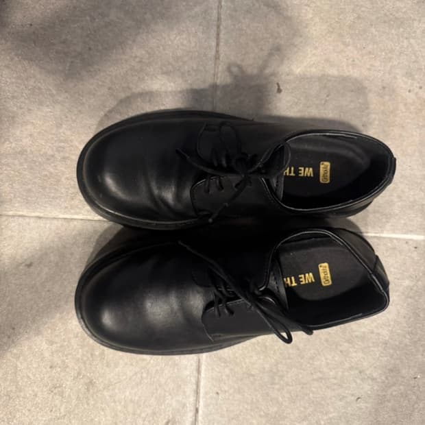 블랙 플랫폼 슈즈 230