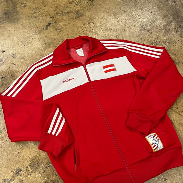 아디다스 오스트리아 레드 져지 트랙탑 105